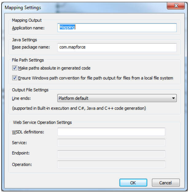 Mapping Settings