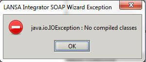 LANSA Integrator SOAP Wizard Exception