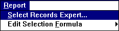 Report Menu