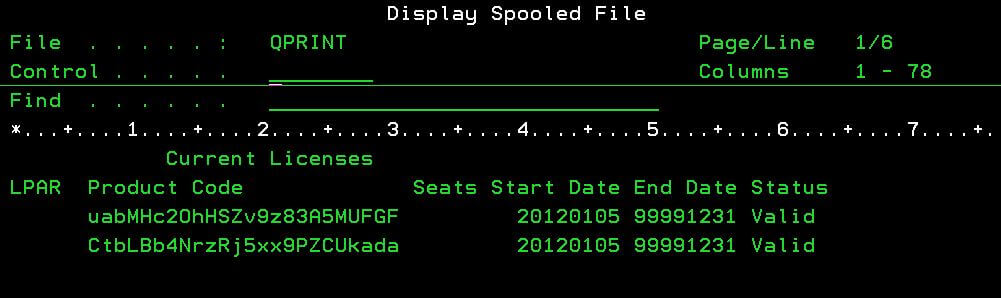 Display Spooled Files