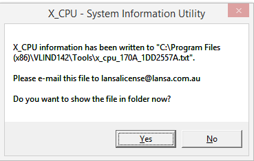 X_CPU system information utility