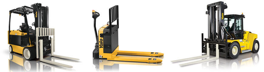 Yale Materials Handling Corporation markets a full line of materials handling lift truck products and services, including electric, gas, LP-gas and diesel powered lift trucks; narrow aisle, very narrow aisle and motorized hand trucks. 
