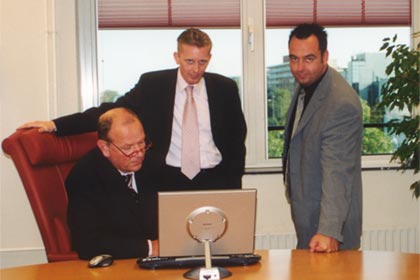 Ruud Huisman, Patrick Veling and Marten de Vries at MarktSelect