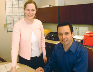 Allison Park, director of Information Systems and Ron Rymarczyk, EDI coordinator