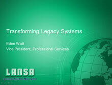 Webinar Transforming Legacy Systems