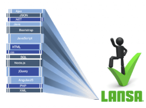 LANSA's low-code tool makes app development simple, with no need to master difficult IT.