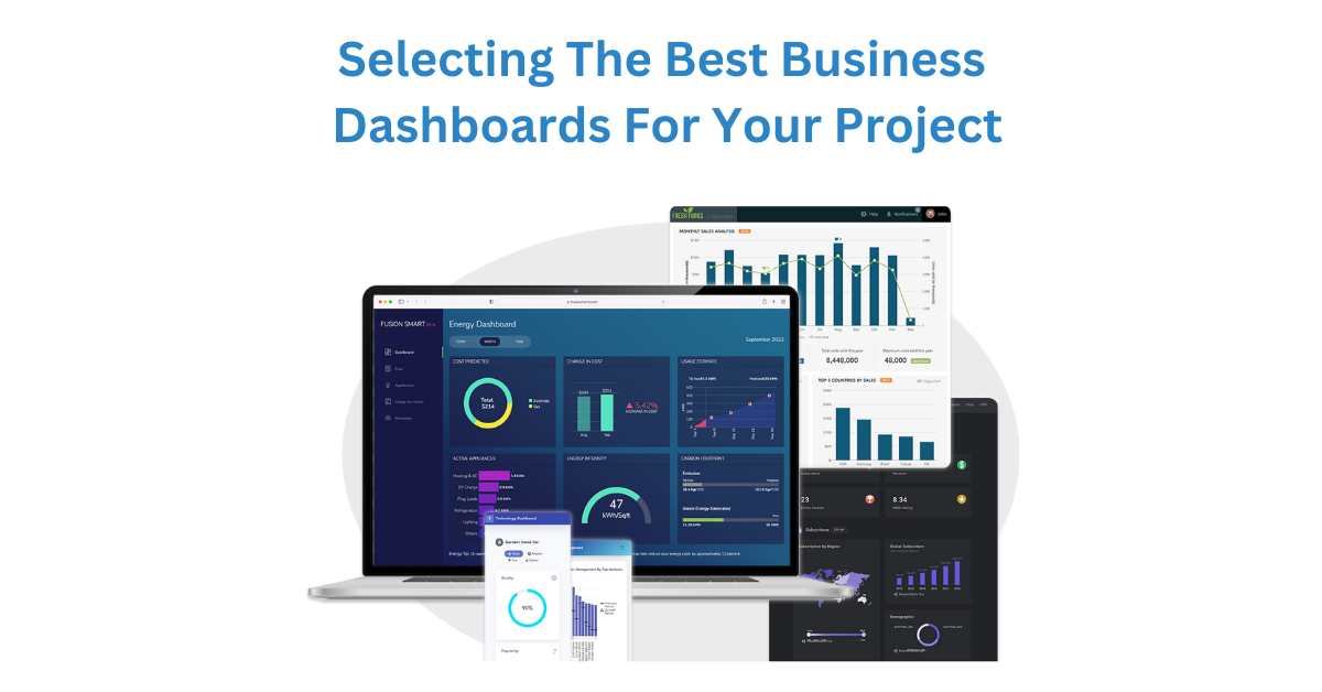 FusionCharts Business Dashboards