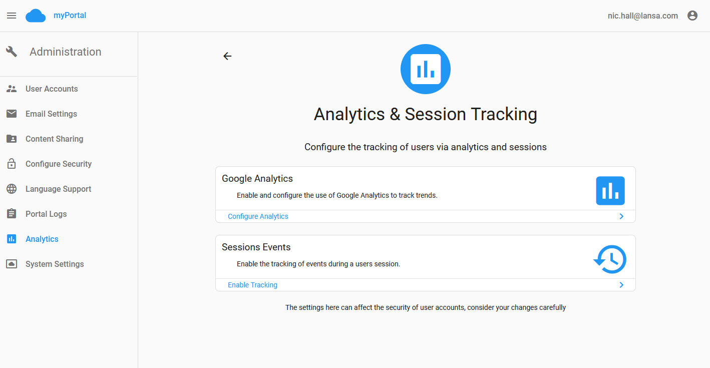 Google Analytics Integration Using Portalize